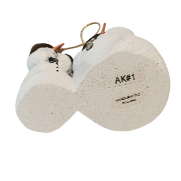 VTG 1999 Lang And Wise Snowmen Ornament "On Our Way" By Anna Krajewski With Box - Picture 6 of 14